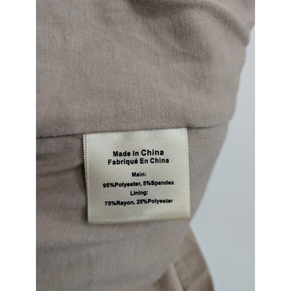 Porridge Anthropologie Velvet Sleeveless Top Size M Beige Keyhole Lined - Picture 6 of 7